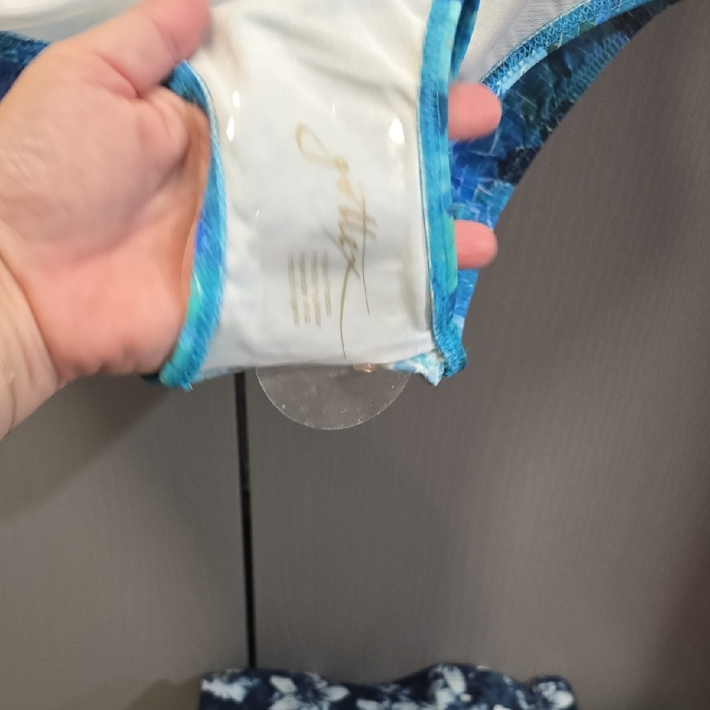 Vibrant Blue One Piece Swimsuit - Picture 5 of 8